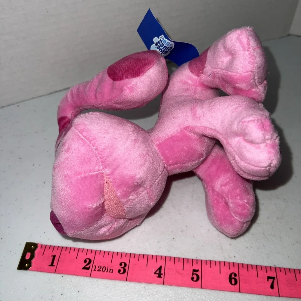 MAGENTA Plush Dog NICKELODEON BLUE'S CLUES Purple Glasses  Stuffed Animal 6